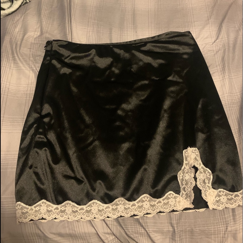 Satin Lace Skirt